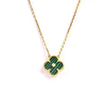 VCA CLOVER 15MM DIAMOND TURQUOISE NECKLACE