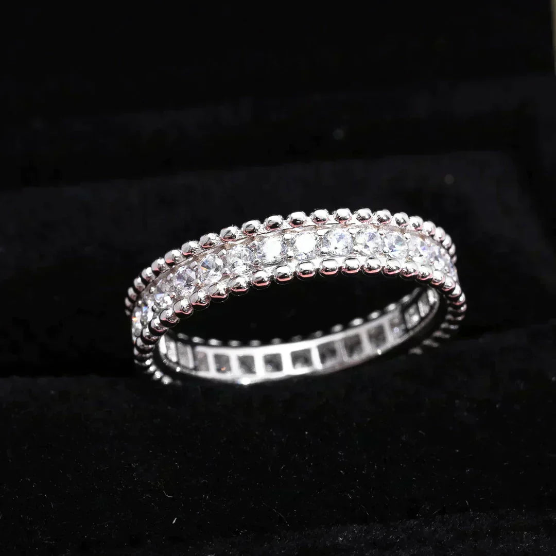 VCA PERLEE DIAMOND SILVER RING