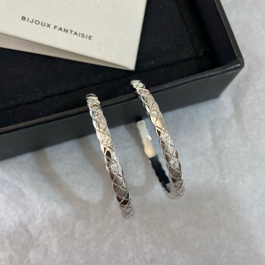 Chanel Coco Crush Earring Hoops Earrings