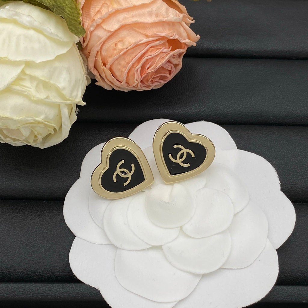 Chanel Heart Earring Studs Earrings