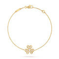 VCA FRIVOLE GOLD FLOWER DIAMOND BRACELET