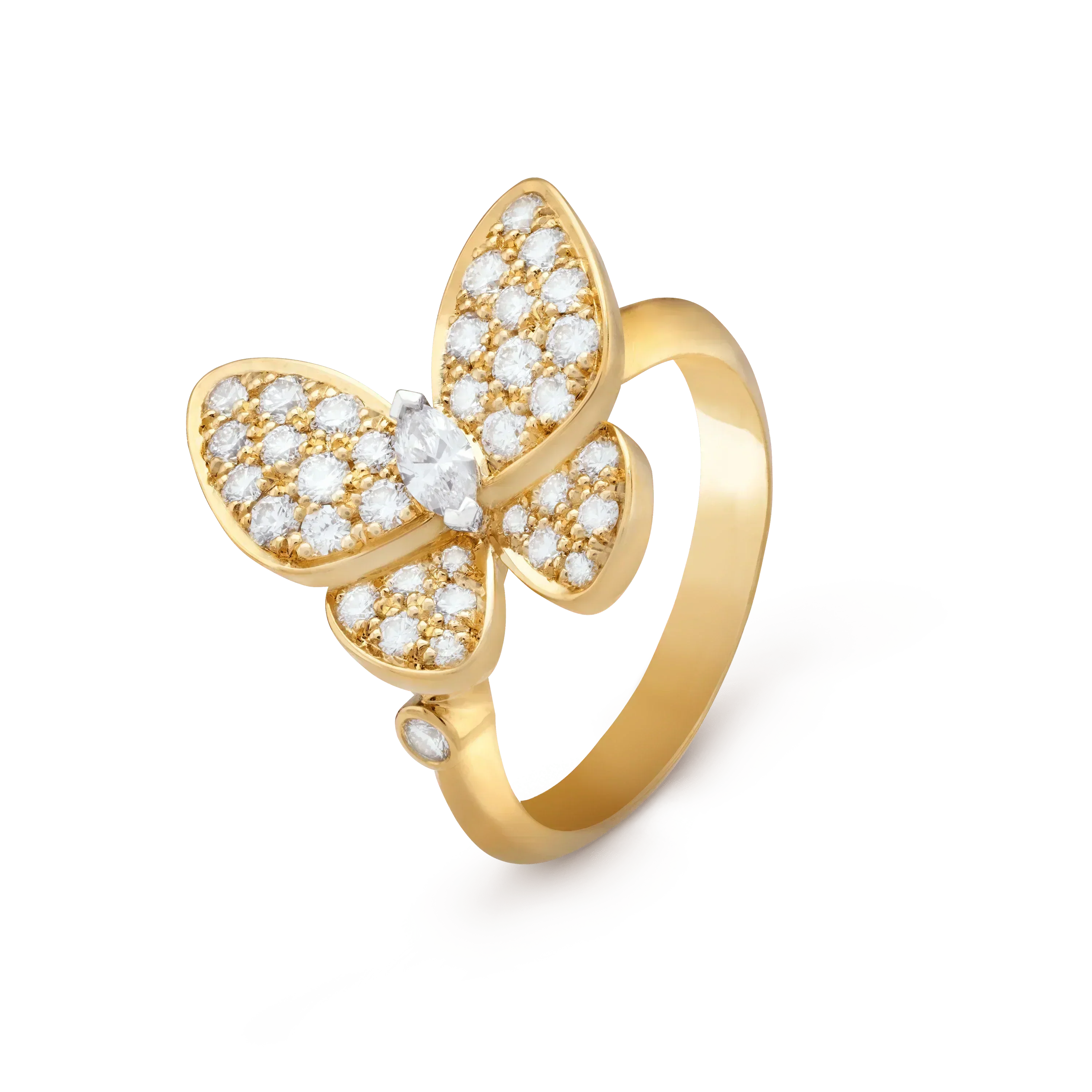 VCA BUTTERFLY DIAMOND RING