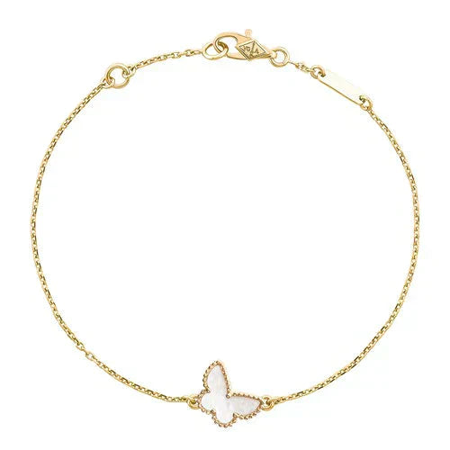 VCA BUTTERFLY DARK MOP BUTTERFLY BRACELET
